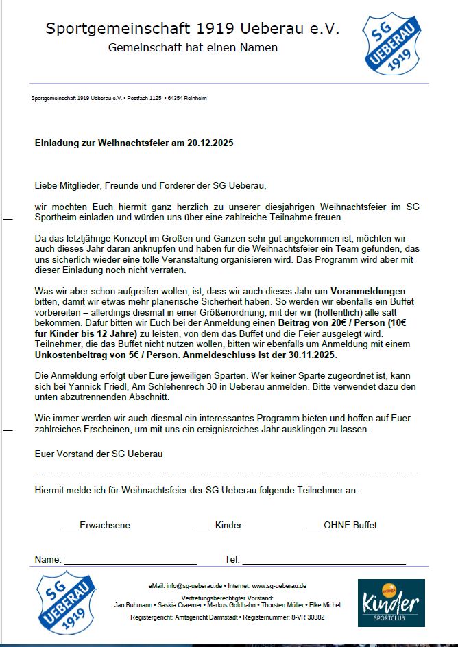 Weihnachtsfeier2025 Einladung