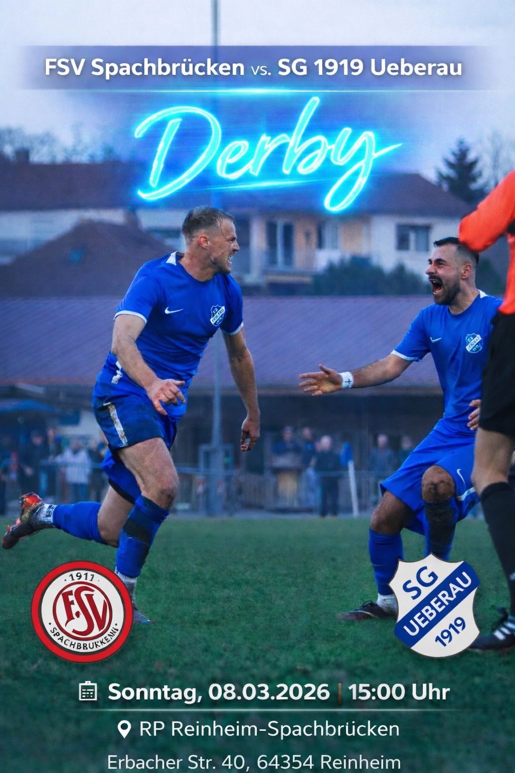 DERBY FSV Spachbrücken vs SG 1919 Ueberau 2026 03 08