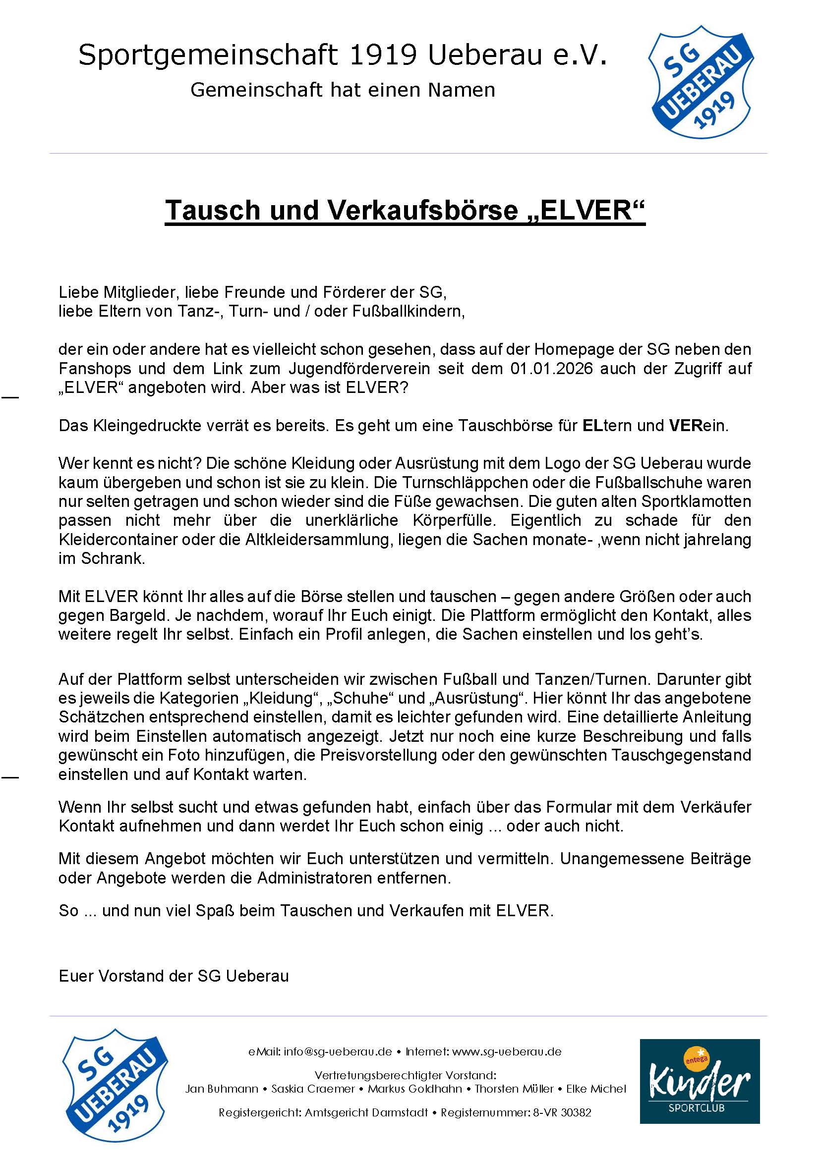 ELVER Vorstellung und Kommunikation